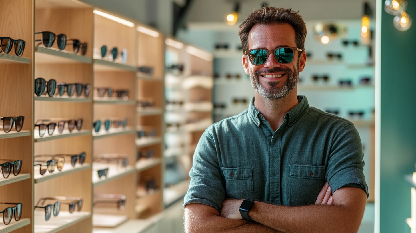 Symbolbild einer Brillenberatung in einem Optiker-Fachgeschäft. Der Optiker Berlin in Altglienicke bietet professionelle Beratung.